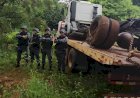 POLÍCIA MILITAR LOCALIZA CAMINHÃO DURANTE PATRULHAMENTO RURAL EM SERRA NOVA DOURADA