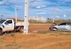 ACIDENTE ENTRE CARROS DEIXA UMA PESSOA FERIDA NO BAIRRO FLAMBOYANT 3, EM CANARANA