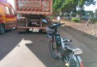 Acidente entre bicicleta elétrica e caminhão deixa mãe e bebê feridos em Canarana
