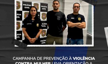 Polícia Civil de Canarana realiza palestra para presos condenados por violência doméstica no presídio de Água Boa