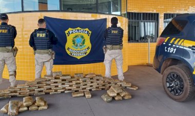 PRF apreende 76 tabletes de skunk escondidos em compressor na BR-070, em Barra do Garças