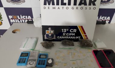 Polícia Militar desarticula ponto de tráfico no bairro Morada do Vale em Canarana