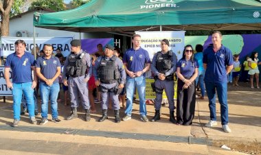 Educação no Trânsito: EMEB Nova Era mobiliza comunidade em Canarana