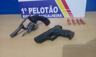 Polícia Militar prende suspeitos armados em Ribeirão Cascalheira