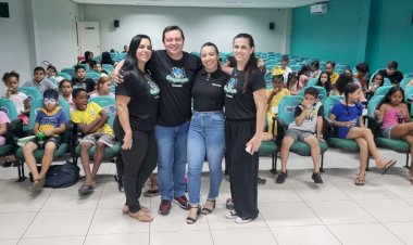 Cine Sicoob encanta crianças de Canarana durante a Semana da Criança