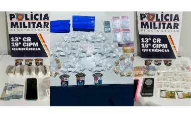 Ação integrada entre a 5ª CIPM de Canarana e a 19ª CIPM de Querência resulta em prisões e grande apreensão de drogas no Setor F