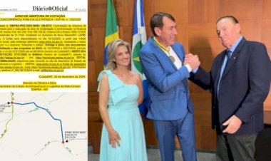 Em vídeo oficial, Prefeito de Canarana/MT e Deputado Nininho confirmam licitação para pavimentação da MT-326