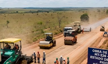 Araguaia avança com pavimentação da MT-326 e celebra conquista histórica