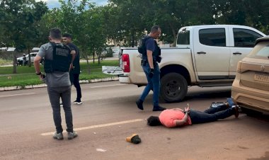 POLÍCIA CIVIL DE GOIÁS PRENDE DUPLA EM CANARANA COM GRANADA E PISTOLA 9 MM