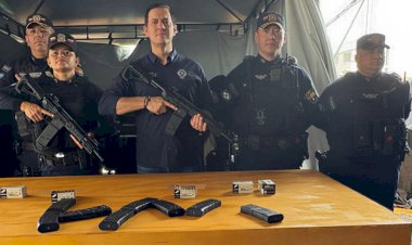 Secretário de Segurança Pública entrega armamentos à 5ª CIPM durante visita a Canarana