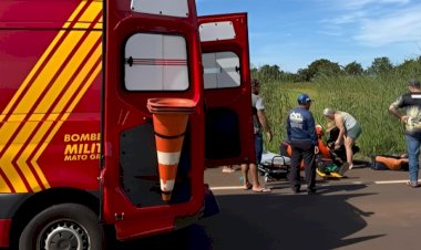 ACIDENTE COM ANIMAL SILVESTRE DEIXA MOTOCICLISTA FERIDO EM ÁGUA BOA