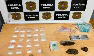 POLÍCIA CIVIL APREENDE DROGAS, DINHEIRO E BALANÇA DE PRECISÃO EM AÇÃO NO BAIRRO NOVA CANARANA