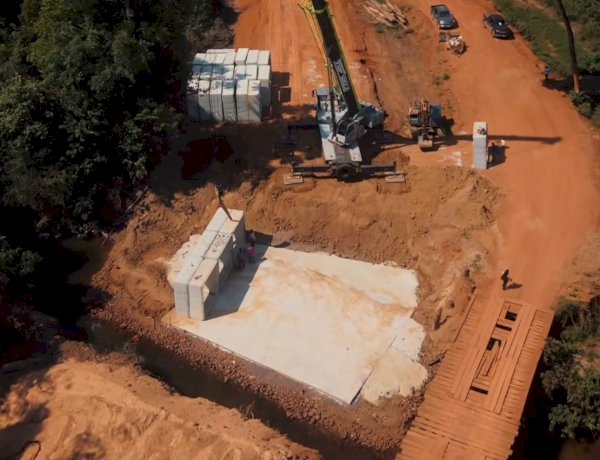 Morador registra obra essencial na zona rural de Canarana/MT e vídeo repercute nas redes sociais; VEJA VÍDEO