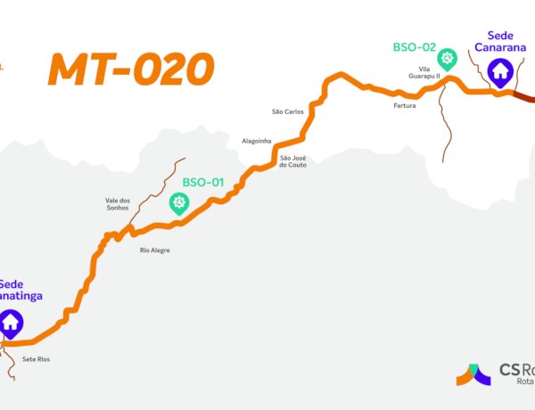 CS Rodovias assume operação das MT-020 e MT-326 e anuncia investimentos para melhorar logística na região