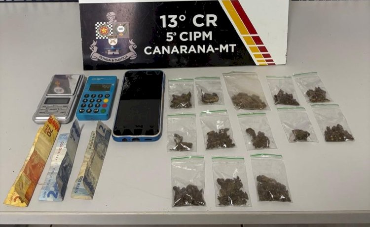 POLÍCIA MILITAR PRENDE TRAFICANTE DURANTE OPERAÇÃO TOLERÂNCIA ZERO EM CANARANA