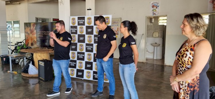 Polícia Civil participa do programa Saúde na Escola em Canarana