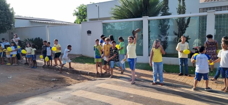 Educação no Trânsito: EMEB Nova Era mobiliza comunidade em Canarana