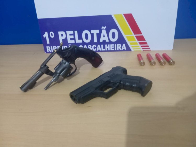 Polícia Militar prende suspeitos armados em Ribeirão Cascalheira