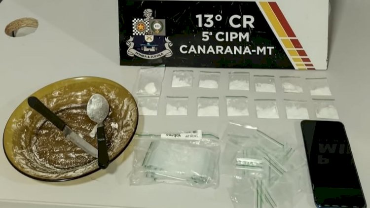 Polícia Militar prende dois homens por tráfico de drogas em Canarana