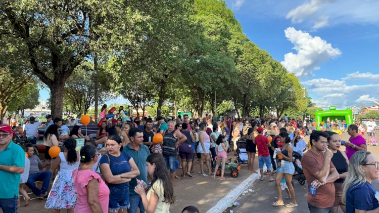 Praça do Avião lota em grande Festa do Dia das Crianças promovida pela Prefeitura de Canarana/MT