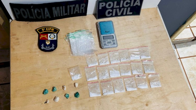 POLÍCIA CIVIL E POLÍCIA MILITAR APREENDEM DROGAS EM AÇÃO NO BAIRRO NOVA ESPERANÇA; SUSPEITA FOGE E É CONSIDERADA FORAGIDA