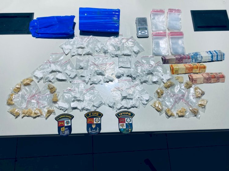 Ação integrada entre a 5ª CIPM de Canarana e a 19ª CIPM de Querência resulta em prisões e grande apreensão de drogas no Setor F