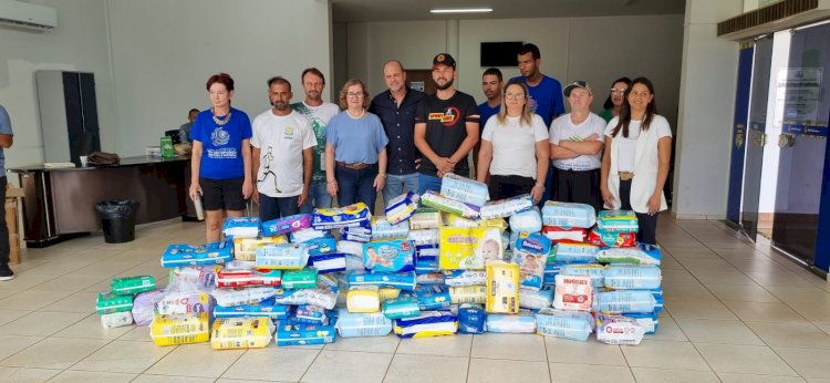 Após sucesso do EcoBike, Canarana entrega fraldas arrecadadas para três entidades do município