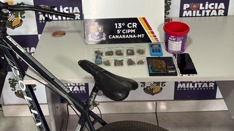 FURTO DE BICICLETA TERMINA EM PRISÃO POR TRÁFICO E RECEPTAÇÃO NO JARDIM TROPICAL