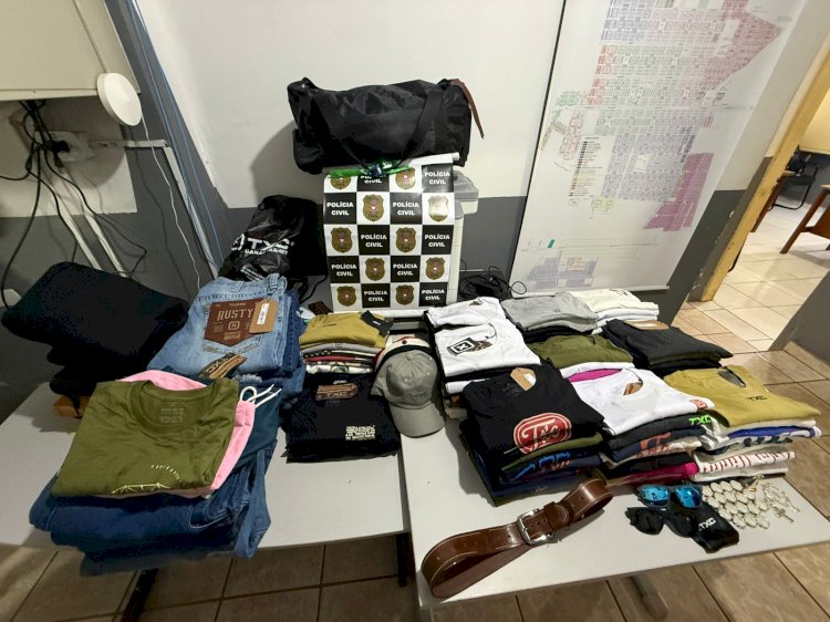 Polícia Civil prende suspeito de furto a loja e recupera mercadorias em Canarana
