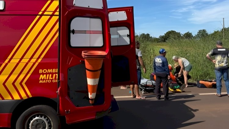 ACIDENTE COM ANIMAL SILVESTRE DEIXA MOTOCICLISTA FERIDO EM ÁGUA BOA