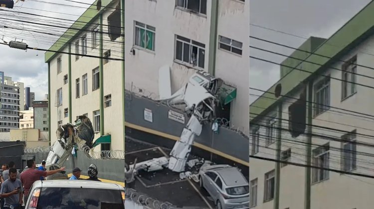 Avião de pequeno porte cai e atinge prédio em Belo Horizonte; há mortos e feridos