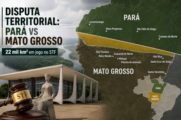 Disputa entre Pará e Mato Grosso pode mudar limites de 6 municípios