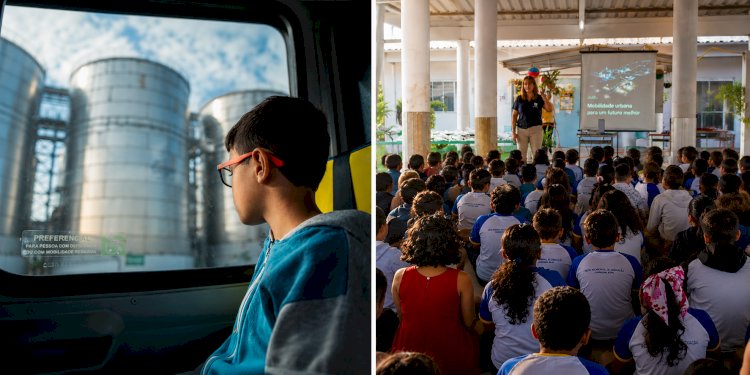 Alunos da escola Monteiro Lobato têm dia especial com a Alvorada Bioenergia