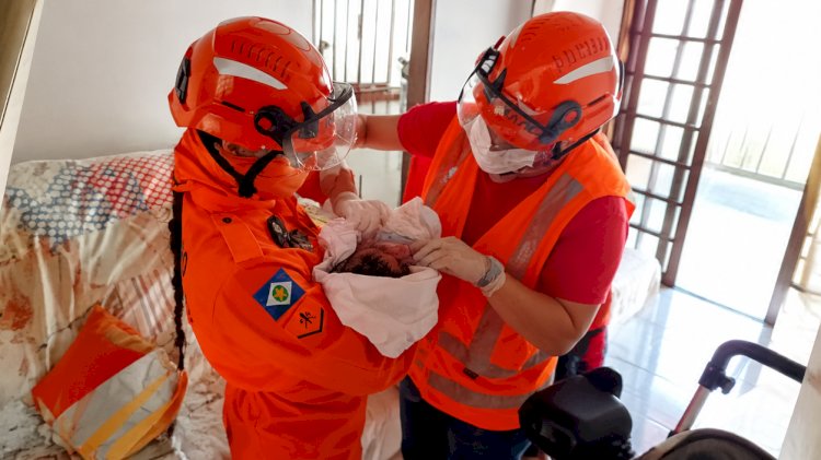 Bebê nasce em casa e bombeiros garantem atendimento seguro à mãe e ao recém-nascido em Canarana